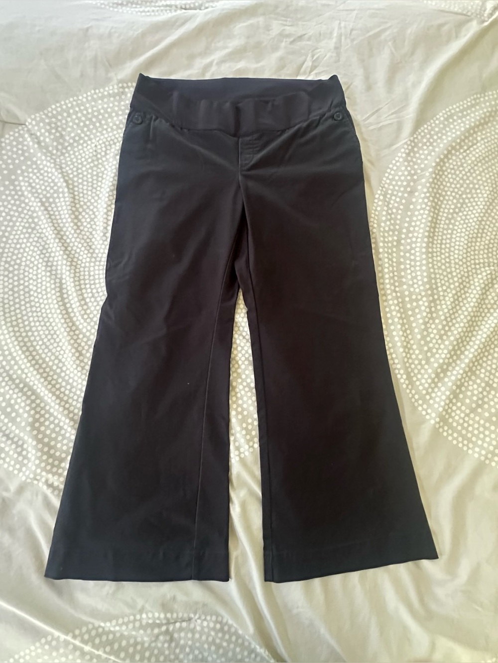 GAP Maternity Black Flared Pants, Size 12